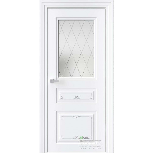 Novella N12 Ажур RAL9003 стекло