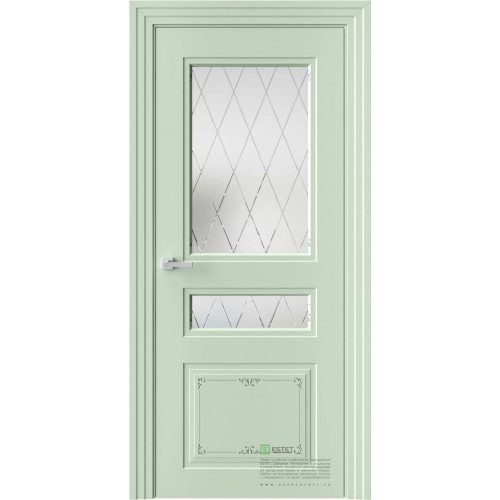 Novella N13 Ажур RAL6019 стекло