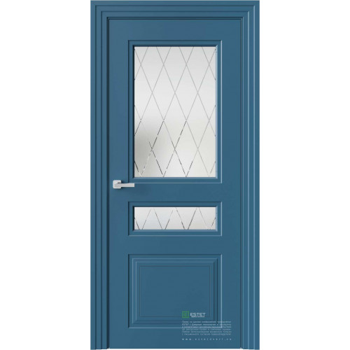 Novella N13 Деко RAL5009 стекло