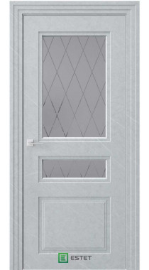 NOVELLA N13 НЛ мрамор морена Стекло 1 сатинат графит