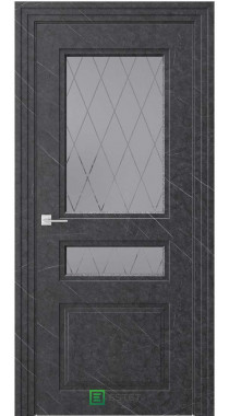 NOVELLA N13 НЛ мрамор сумеречный Стекло 1 сатинат графит