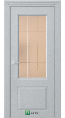 NOVELLA N4 НЛ мрамор морена Стекло 1 сатинат бронза